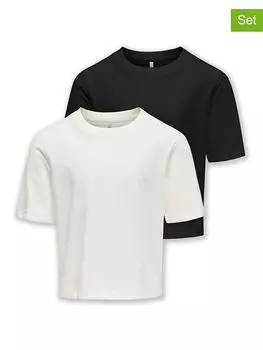 Футболка KIDS ONLY, черный/белый