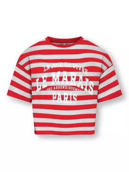 Футболка KIDS ONLY, цвет wei/rot