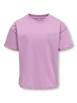 Футболка KIDS ONLY T-Shirt KOGMAIKEN LIFE CROP S/S ONLY, цвет african violet