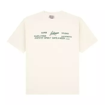Футболка KidSuper Laundramat Tee Cream, белый