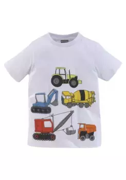 ФУТБОЛКА KIDSWORLD "BAGGER & CO.", белый