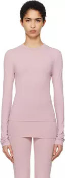 Футболка KIM Purple Cotton Jersey с длинным рукавом SKIMS