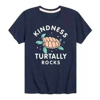 Футболка Kindness Turtally Rocks для мальчиков 8–20 лет с графическим рисунком Licensed Character