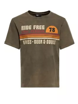 Футболка King Kerosin, цвет olivgrn