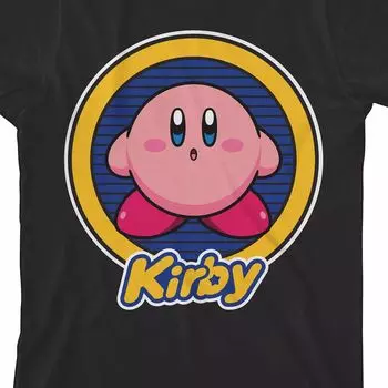 Футболка Kirby с рисунком круга персонажей для мальчиков 8–20 лет Licensed Character