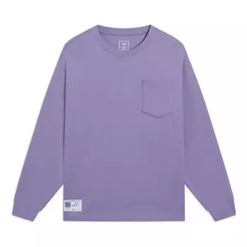 Футболка китайские цветные карманы с длинным рукавом футболка Li-Ning, фиолетовый