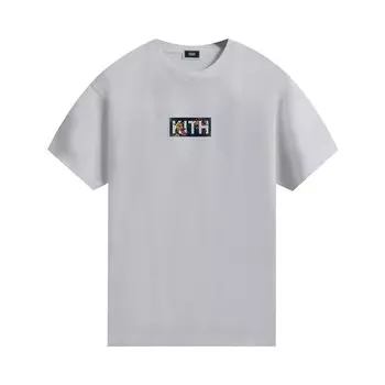 Футболка Kith Begonia Floral Box Logo Tee 'White', белый