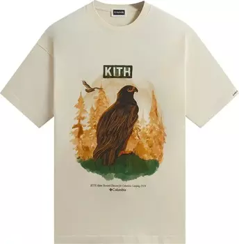 Футболка Kith For Columbia Eagle Illustration Vintage, светло-бежевый