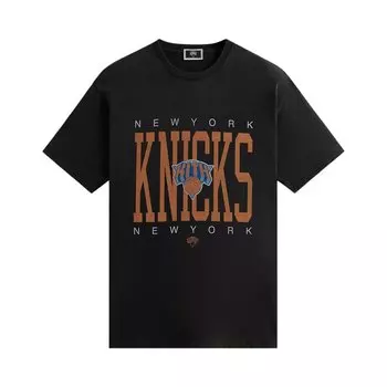 Футболка Kith For The New York Knicks Home Court Vintage 'Black', черный