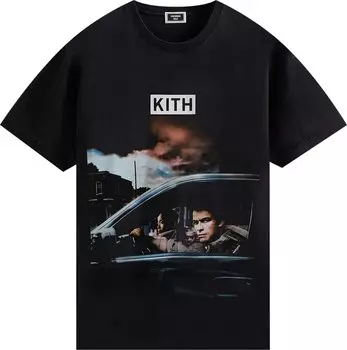 Футболка Kith For The Wire Rules Change Vintage Tee 'Black', черный