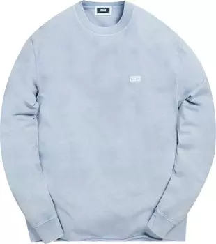 Футболка Kith Long-Sleeve LAX Pigment Dyed T-Shirt 'Light Indigo', синий