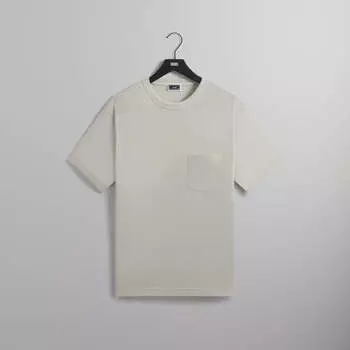 Футболка Kith Pointelle Mesh Leonard Pocket Tee, цвет Concrete