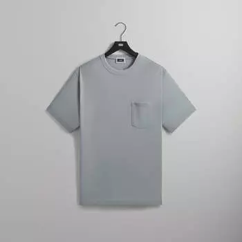 Футболка Kith Pointelle Mesh Leonard Pocket Tee, цвет Lt Indigo