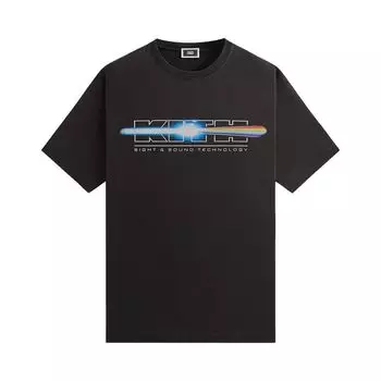 Футболка Kith Prism Vintage Tee 'Black', черный