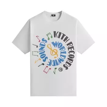 Футболка Kith Records Vintage Tee, белый
