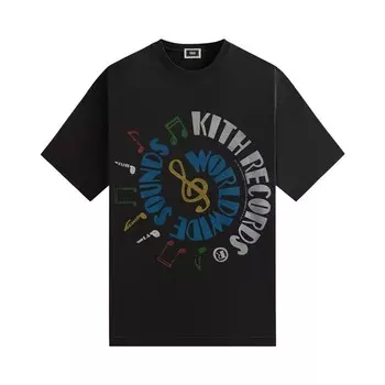 Футболка Kith Records Vintage Tee, черный