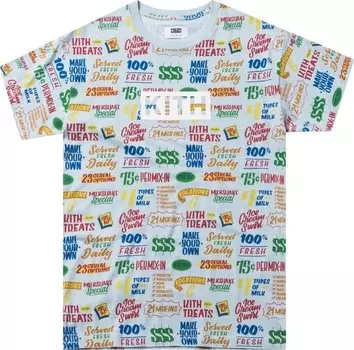 Футболка Kith Treats Circular Tee 'Light Blue', разноцветный
