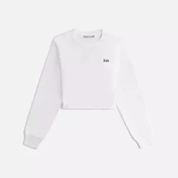 Футболка Kith Women Lucy Cropped Long Sleeve II Tee, белый