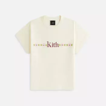Футболка Kith Women Mulberry Needlepoint Vintage Tee, цвет Sandrift