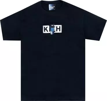 Футболка Kith x Bearbrick Logo T-Shirt 'Black', черный