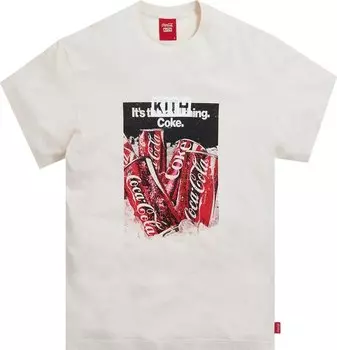 Футболка Kith x Coca-Cola Chilled Vintage Tee 'Ivory', кремовый