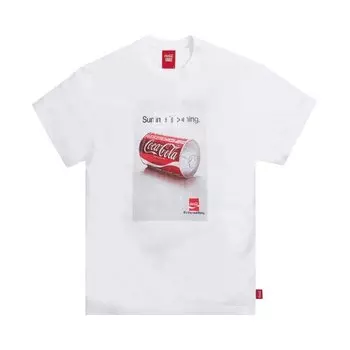 Футболка Kith x Coca-Cola Real Thing Vintage Tee 'White', белый