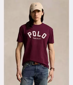 Футболка классический крой Polo Ralph Lauren, бургундия
