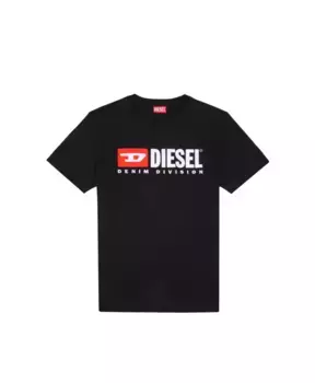 Футболка классического фасона Diesel, черный