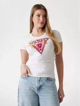 Футболка классического кроя 172943 Guess, белый