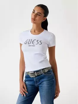 Футболка классического кроя 176489 Guess, белый