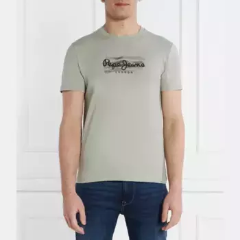 Футболка классического кроя Castle Pepe Jeans London, зеленый