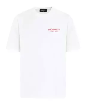 Футболка классического кроя Dsquared2, белый