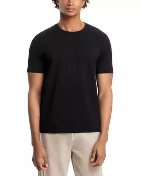 Футболка классического кроя из плотного хлопка FRAME, черный