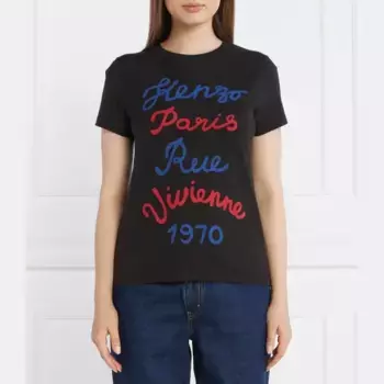 Футболка классического кроя Kenzo, черный