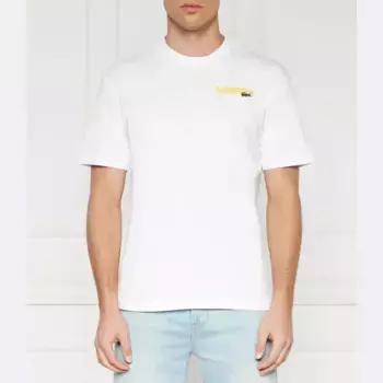 Футболка классического кроя Lacoste, белый