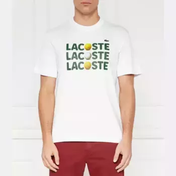 Футболка классического кроя Lacoste, белый