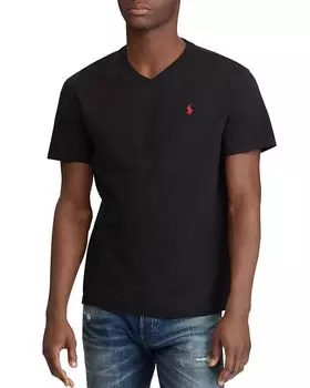 Футболка классического кроя с V-образным вырезом Polo Ralph Lauren