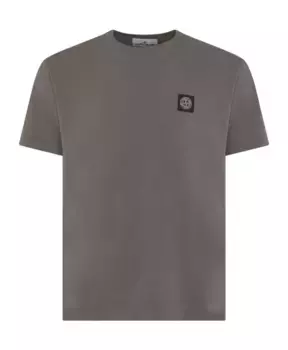 Футболка классического кроя Stone Island, коричневый