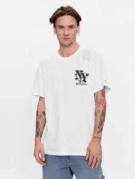 Футболка классического кроя Tommy Jeans, белый