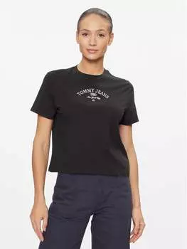Футболка классического кроя Tommy Jeans, черный