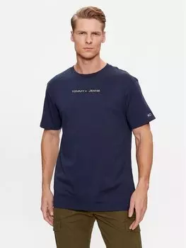 Футболка классического кроя Tommy Jeans, синий