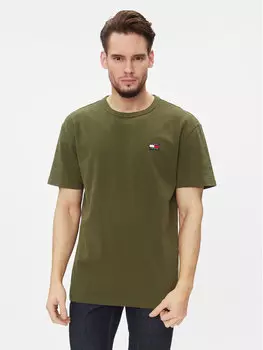Футболка классического кроя Tommy Jeans, зеленый