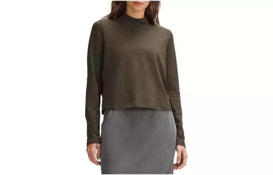 Футболка классического кроя женская Lululemon, Dark Olive Green/DKOV