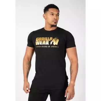 Футболка - Классика - Черный/Золотой GORILLA WEAR, цвет gelb