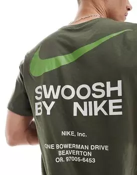 Футболка клуба цвета хаки Nike