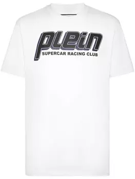 Футболка клуба гонок Philipp Plein, белый