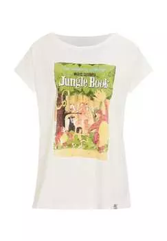 Футболка «Книга джунглей» винтажная с крутым принтом «Книга джунглей» Re:Covered, экрю