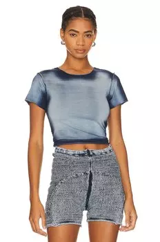 Футболка Knorts Knit Denim Basic Short Sleeve T Shirt, цвет Faded Indigo