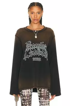 Футболка Knwls Oversized Long Sleeve, цвет Darkwash