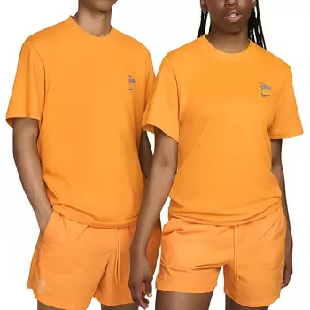 Футболка ко-бренда Patta, унисекс, оранжевая Nike, оранжевый